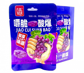 Купить Леденцы "JIAO CUI SUAN BAO" Виноград 30гр 1шт/20уп Леденцы "JIAO CUI SUAN BAO" Виноград 30гр 1шт/20уп